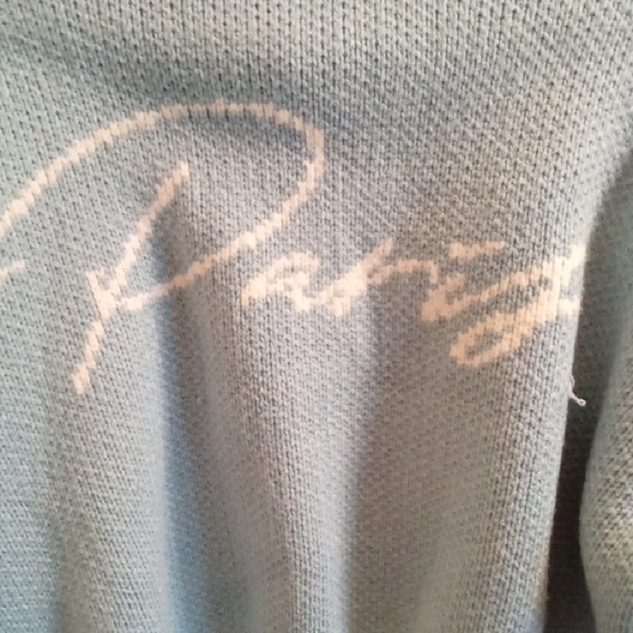 Womans 12 Beginning Boutique Blue Crew Neck Knit Sweater - Picture 3 of 4